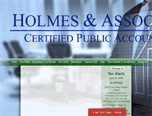 Tablet Screenshot of holmescpa.com